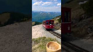 Most scenic train ride in the Alps! #austria #hiking #alps #journey