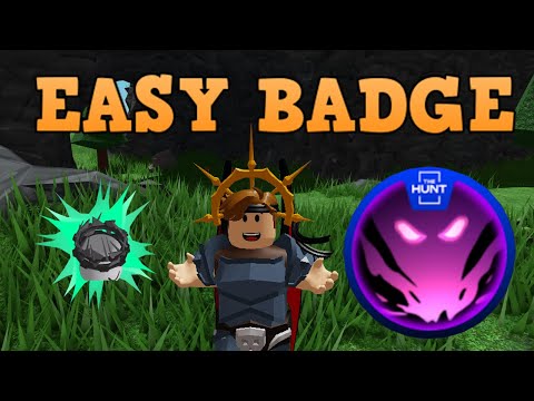 🕵 The HUNT BADGE in the SURVIVAL GAME roblox!