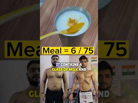 Day 6 / 75 Hard Balanced meal challenge #fatloss #weightloss #ytshorts #fatfreefitness