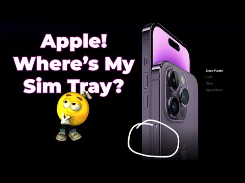 No sim tray on US iPhone 14 models! But Why? - Apple Event Sept 7th