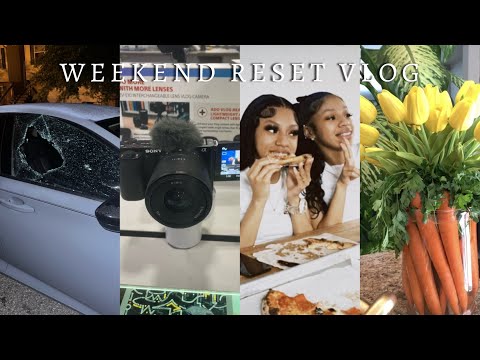 Weekend Reset Vlog! (Car Broken into, New Camera , video shoot) + Easter