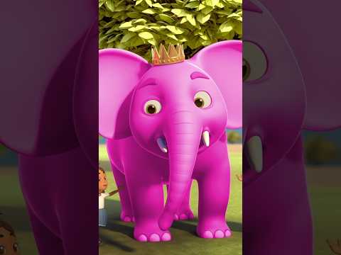 Learn Colors With Hathi Raja, हाथी राजा रंग गीत #shorts #hindikavita #kidssong #elephant #shortvideo