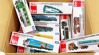 ロングトミカの箱が盛り沢山！開封するよ☆はたらくくるま Full of Tomica long type boxes. Opening more and more!