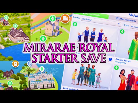 START PLAYING THE MOST INTERESTING ROYALS IN THE SIMS WITH THIS SAVE FILE👑 | The Sims 4