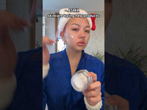 satisfying ASMR morning skincare trying new products