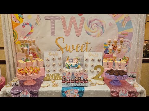 Birthday/Two Sweet Theme w/ Photo Backdrop