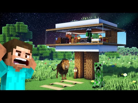 ⚒️Minecraft: How To Build a Cute Pillar Modern House