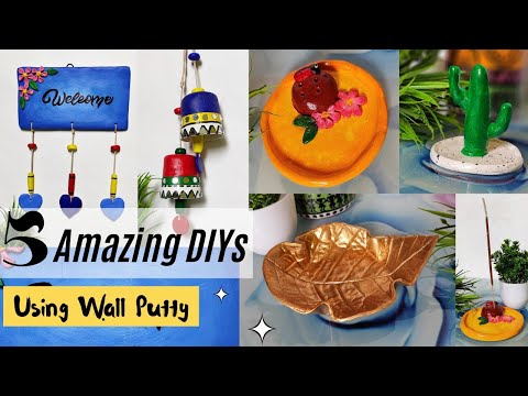 Amazing Low Cost Home Decor Ideas | Easy Wall Putty Craft 🥰