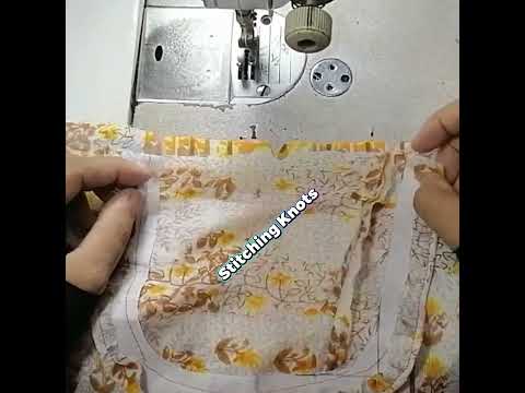 Neck sewing with fuse paper #neck #neckdesign #sewing #shorts #youtubeshorts