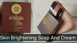 shesha ayurveda red sandalwood night repair cream and mud soap with nalpamaradi skin brighteningsoap