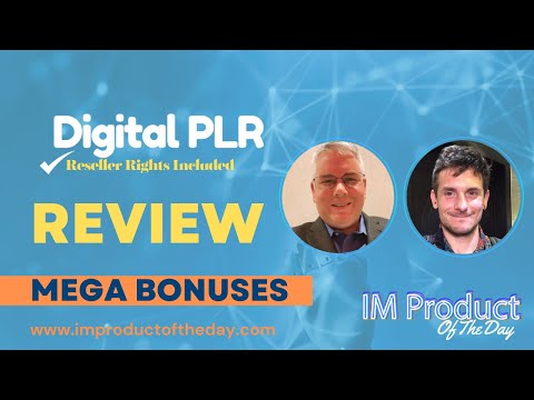 Digital PLR Review + Award-Winning Bonuses To Make It Work FASTER (Worth $997)!