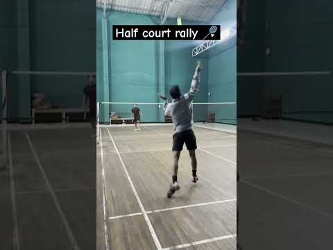 Half court rally 🏸#badminton #ytshorts #subscribe