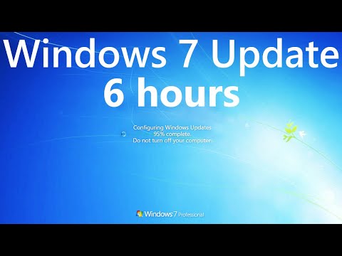 Windows 7 Update Screen REAL COUNT 6 hours 4K Resolution