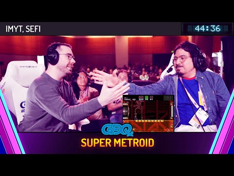 Super Metroid by imyt and SEFI in 44:36 - Games Done Quick Express 2024