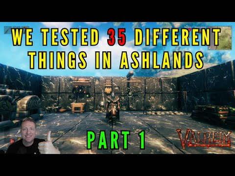 Valheim Ashlands -  Part 1 - We tested THIRTY FIVE different things on the Ashlands test branch.