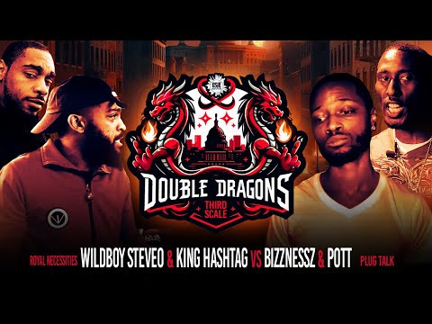 BIZZNESSZ & POTT VS WILDBOY STEVE-O & KING HASHTAG | HOSTED BY CHARLIE CLIPS | DOUBLE DRAGONS #OSBL