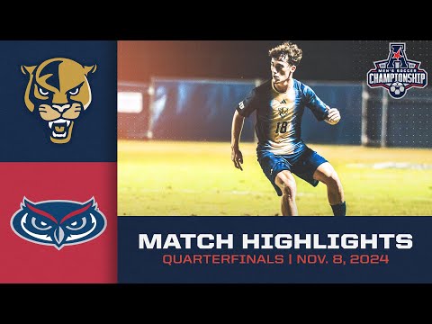 Match Highlights: Florida Atlantic vs. FIU | 2024 American Men's Soccer Quarterfinals