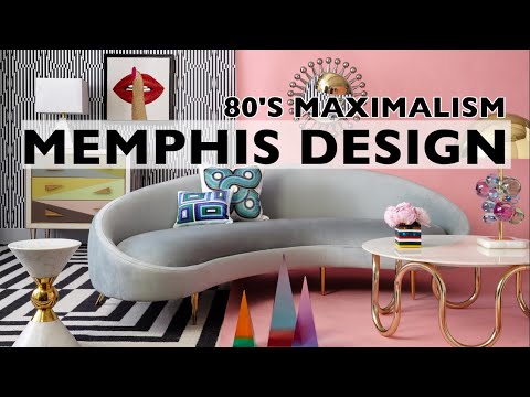 Memphis Design Style.  80's MAXIMALIST style you don't want to miss!! Interior Design