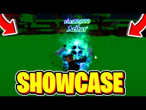 AETHER SHOWCASE In SOLS RNG EON 1 UPDATE! Roblox