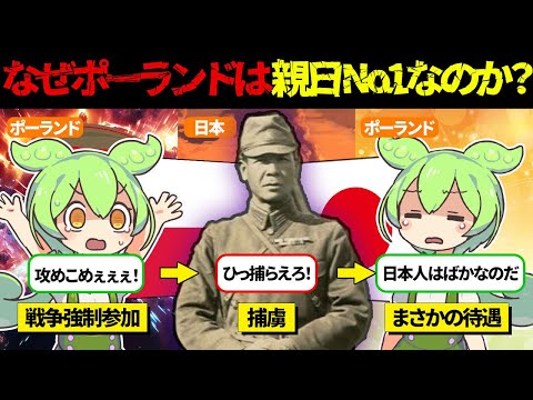 なぜポーランドは親日No1なのか。日露戦争からひも解くまさかのエピソード【ずんだもん＆ゆっくり解説】