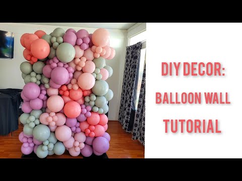 How to make a Balloon Wall (New technique!)