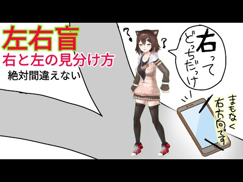 右と左の見分け方～左右盲克服できる～【にじさんじ】