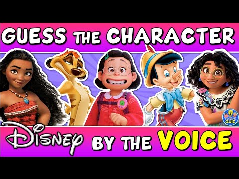 Guess the "DISNEY CHARACTER" By The "VOICE" QUIZ! | MOVIE QUIZ/CHALLENGE/TRIVIA