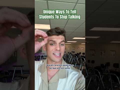 Unique ways to tell students to stop talking #teacherlife #teacher #backtoschool