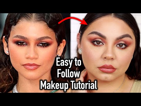 Zendaya Inspired Fall Makeup Tutorial Venice Film Festival Look 2021 *cruelty free*