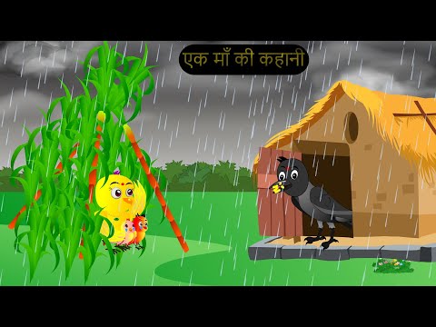 चिड़िया कार्टून | Barish Chidiya Kauwa 2024 | Chidiya wala Cartoon | Hindi Cartoon Kahani | Chichu TV