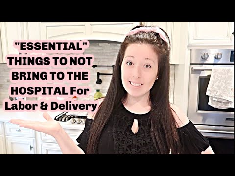 "ESSENTIAL" items you should NOT bring to the hospital during the Virus Outbreak.