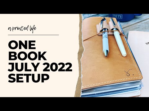 One Book July 2022 Traveler's Notebook Setup | #onebookjuly2022