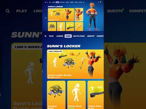 New Sunn’s Locker Bundle #fortniteitemshopreview #shorts