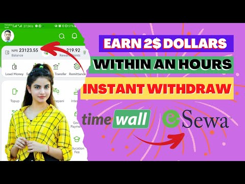 How To Withdraw Money From Timewall to eSewa In Nepal? Tasksewa Payment Proof | Learn With Santa