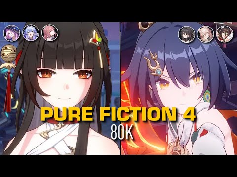 Lingsha wind set + Jade & Yunli Hypercarry *80K* | Pure Fiction 4 | Honkai: Star Rail v2.5