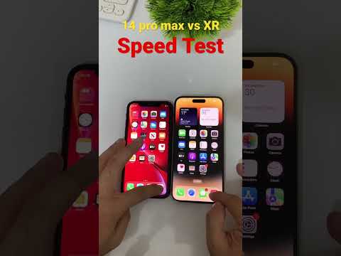 Iphone XR vs Iphone 14 pro max Speed Test #shorts