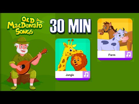 Old MacDonald Had A Farm | 30 Min Non-Stop | Nursery Rhymes & Songs | Kidloland