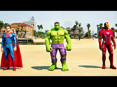 Hulk vs Iron Man vs Spiderman vs Superman, Car burst challenge 🤩 Ep.126