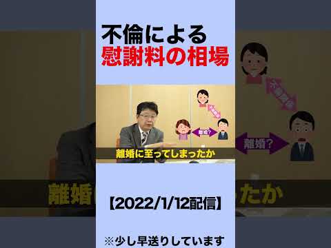 不倫の慰謝料相場shorts