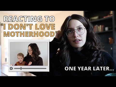 Reacting To My "I Don't Love Being A Mom" Video || One Year + One Baby Later