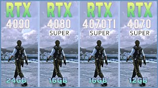 RTX 4090 vs RTX 4080 SUPER vs RTX 4070 Ti SUPER vs RTX 4070 SUPER - Tested in 12 Games