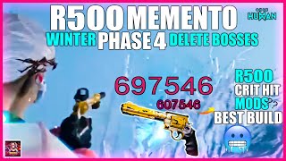 ONCE HUMAN WINTER PHASE 4 R500 MEMENTO CRIT HIT 600k+ DPS with r500 Mods?😱🎯七日世界 PISTOL DPS