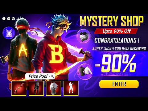 MYSTERY SHOP EVENT FF, 7TH ANNIVERSARY EVENT FREE FIRE 2024 🥳 | FREE FIRE NEW EVENT | FF NEW EVENT