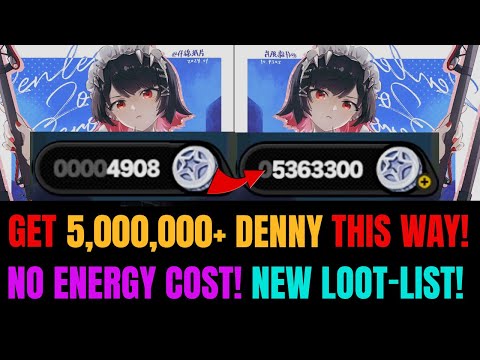 How To Get 5,000,000+ FREE DENNY Without Spending Energy In ZZZ | Step By Step Guide!