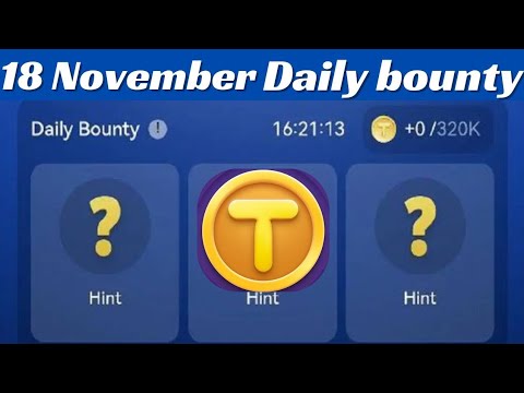 Tap Coin Daily Bounty 18 November | Tap Coin Daily Combo Today