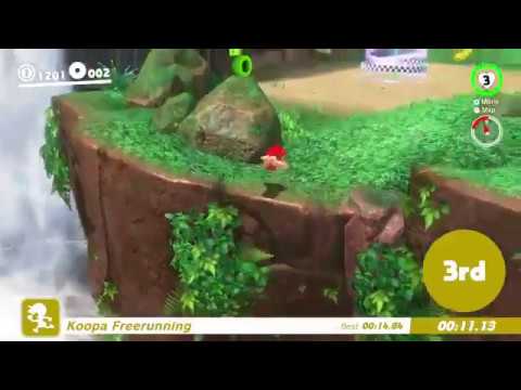 (Former WR) Super Mario Odyssey-Cascade Koopa Freerunning 12.81