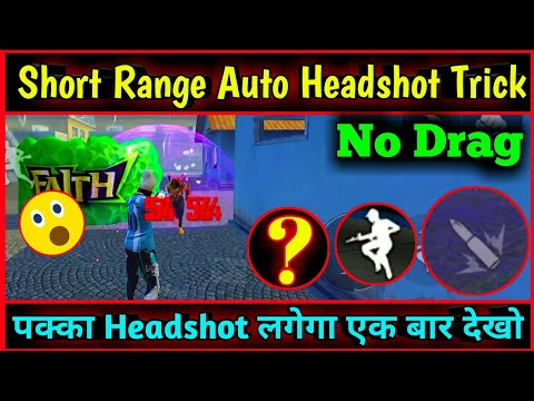 Short Range Auto Headshot Trick | Top Best Trick | Garena Free Fire #shorts