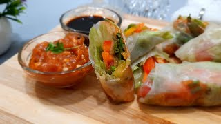 rice paper rolls vegetarian/Vietnamese Spring Rolls/vegetarian Vietnamese spring rolls