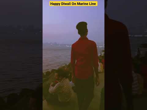 Happy Diwali On marine line mumbai shorts video #marineline #diwali #@Sushilvlogs24