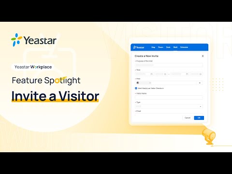 Invite a Visitor | Yeastar Visitor Management System Feature Spotlight e01